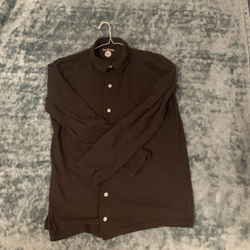 Black long sleeve button up